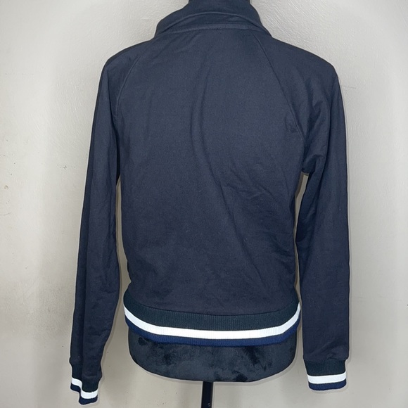 J Crew Half Zip Sport Stripe Jacket size Small - Picture 9 of 13